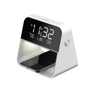 Clock Night Lamp with Intelligent Wireless Charging
