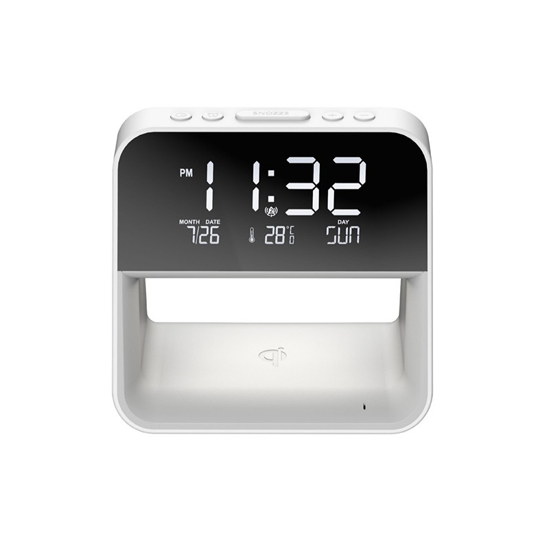 Clock Night Lamp with Intelligent Wireless Charging