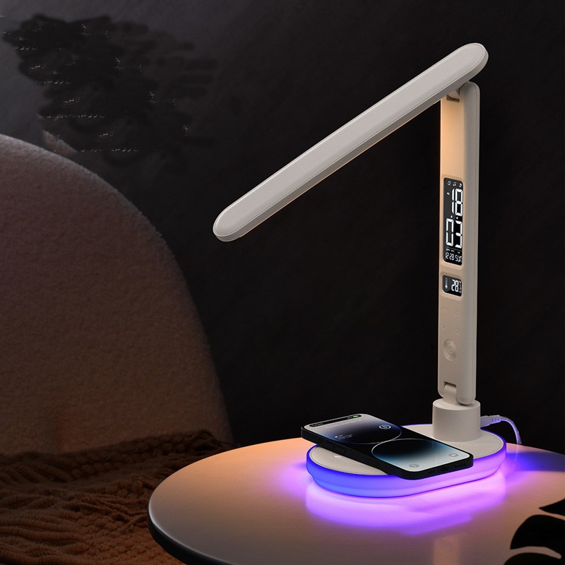 Multi-functional Atmosphere Clock Lamp with Wireless Charging