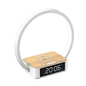 Clock Night Lamp With Wireless Charging
