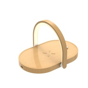 Wireless Charging LED Portable Phone Holder Foldable Bedside Night Lamp