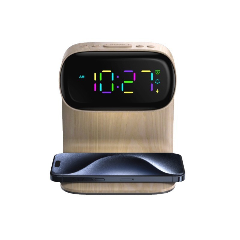 Factory Price Wireless Charging Clock Lamp/Night Lamp