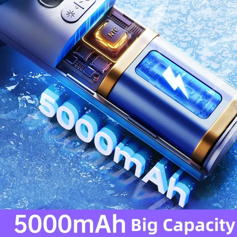 Wholesale Handheld 100 Gear Ring Adjustable Refrigeration Cold Pressure Air Cooler USB Charging Cooling Mini Portable Fan