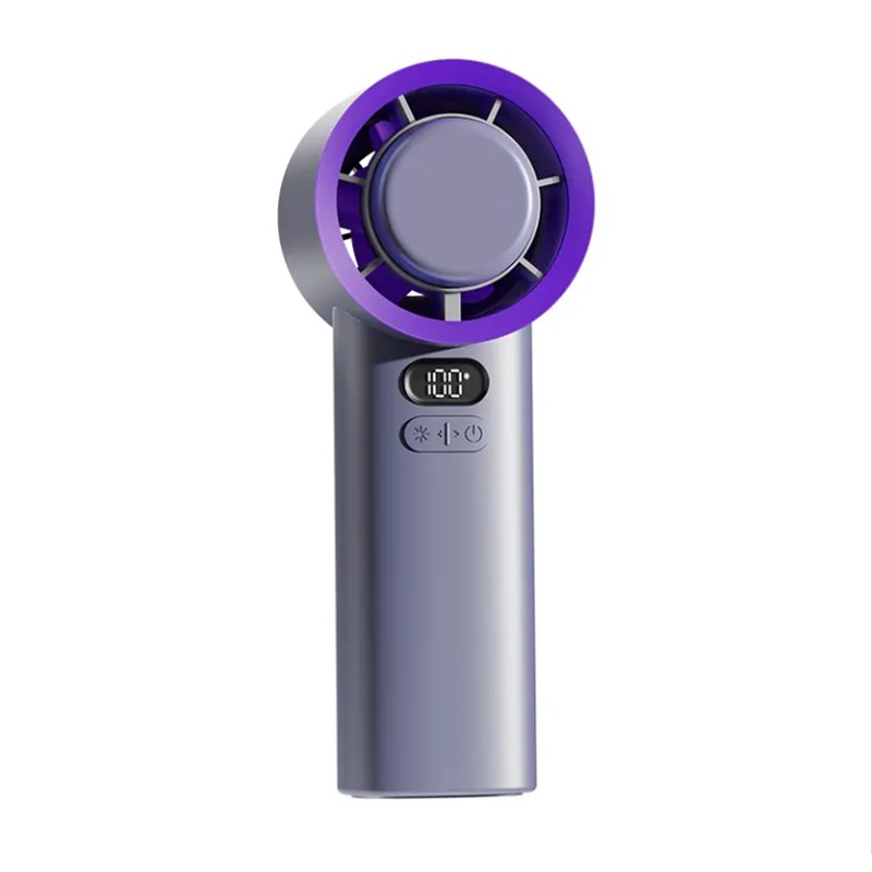 Wholesale Handheld 100 Gear Ring Adjustable Refrigeration Cold Pressure Air Cooler USB Charging Cooling Mini Portable Fan